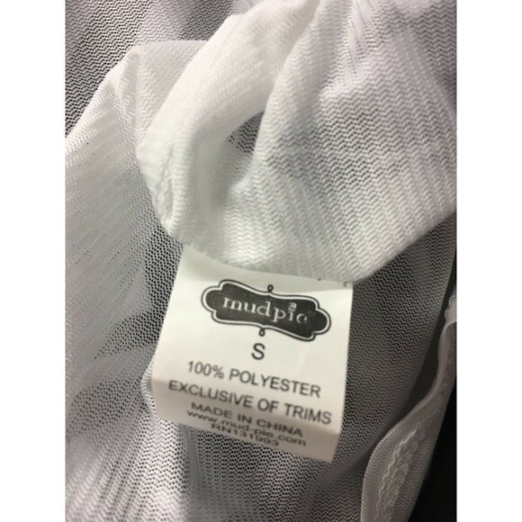 Mud Pie Small Lily Retro Shift Dress Black White - Picture 8 of 8